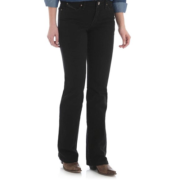Wrangler Q-Baby Mid Rise Boot Cut Ultimate Riding Jeans - WRQ20BL - 29X29 - Picture 2 of 15